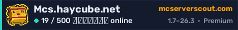 Banner του server Mcs.haycube.net