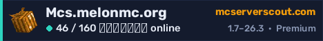 Banner του server Mcs.melonmc.org