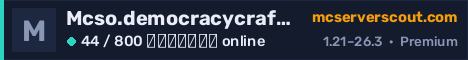 Banner του server Mcso.democracycraft.net