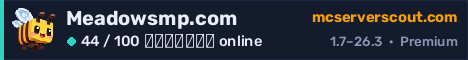 Banner του server Meadowsmp.com