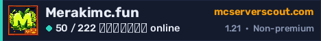 Banner του server Merakimc.fun