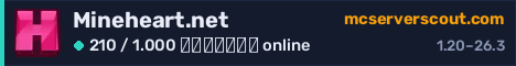 Banner του server Mineheart.net