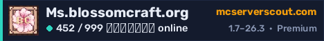 Banner του server Ms.blossomcraft.org