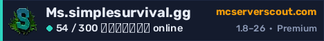 Banner του server Ms.simplesurvival.gg