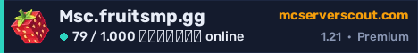 Banner του server Msc.fruitsmp.gg