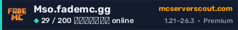 Banner του server Mso.fademc.gg