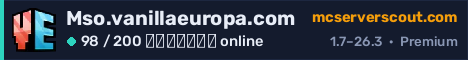 Banner του server Mso.vanillaeuropa.com