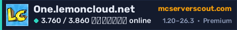 Banner του server One.lemoncloud.net