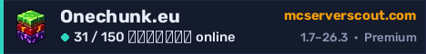 Banner του server Onechunk.eu
