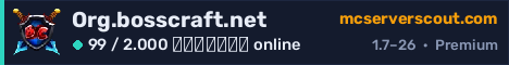 Banner του server Org.bosscraft.net