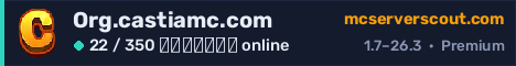 Banner του server Org.castiamc.com