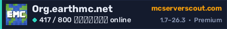 Banner του server Org.earthmc.net