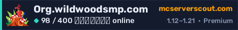 Banner του server Org.wildwoodsmp.com