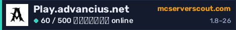 Banner του server Play.advancius.net