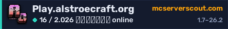 Banner του server Play.alstroecraft.org