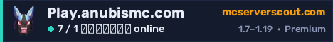 Banner του server Play.anubismc.com