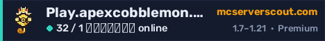 Banner του server Play.apexcobblemon.com