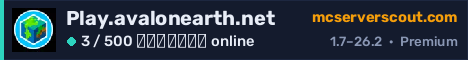 Banner του server Play.avalonearth.net
