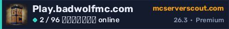 Banner του server Play.badwolfmc.com