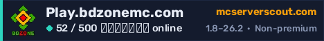 Banner του server Play.bdzonemc.com