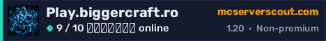 Banner του server Play.biggercraft.ro