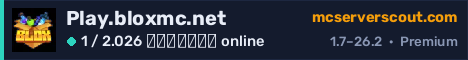 Banner του server Play.bloxmc.net