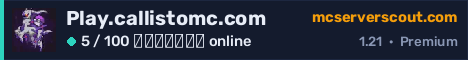 Banner του server Play.callistomc.com