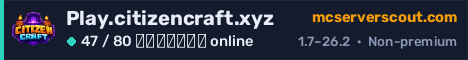 Banner του server Play.citizencraft.xyz