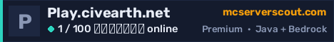 Banner του server Play.civearth.net