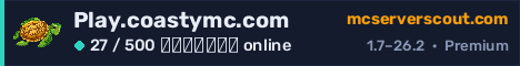 Banner του server Play.coastymc.com