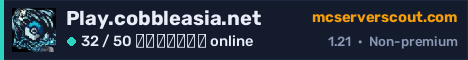 Banner του server Play.cobbleasia.net