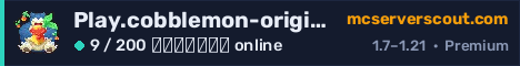 Banner του server Play.cobblemon-origins.com