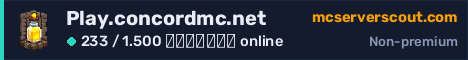 Banner του server Play.concordmc.net