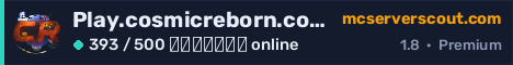 Banner του server Play.cosmicreborn.com