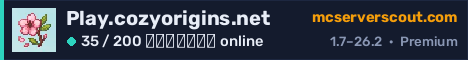 Banner του server Play.cozyorigins.net