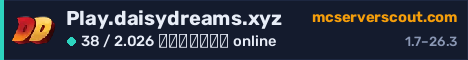 Banner του server Play.daisydreams.xyz