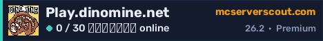Banner του server Play.dinomine.net