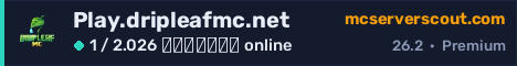Banner του server Play.dripleafmc.net