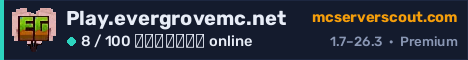 Banner του server Play.evergrovemc.net