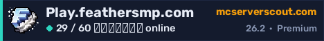 Banner του server Play.feathersmp.com