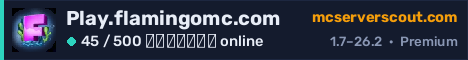 Banner του server Play.flamingomc.com