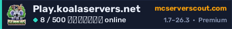 Banner του server Play.koalaservers.net