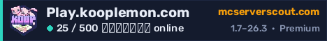 Banner του server Play.kooplemon.com
