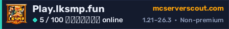 Banner του server Play.lksmp.fun