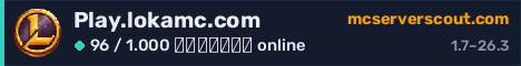 Banner του server Play.lokamc.com