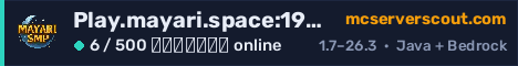 Banner του server Play.mayari.space:19025