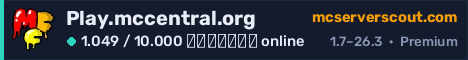 Banner του server Play.mccentral.org