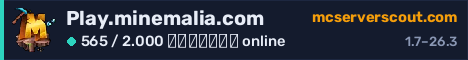 Banner του server Play.minemalia.com