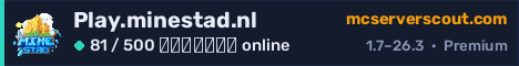 Banner του server Play.minestad.nl