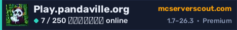 Banner του server Play.pandaville.org
